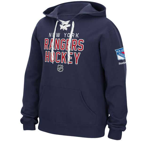 Men's New York Rangers Reebok Stitch Em Up Lace Hoodie - Blue,We sell and wholesale Men's New York Rangers Reebok Stitch Em Up Lace Hoodie - Blue on line form chian!